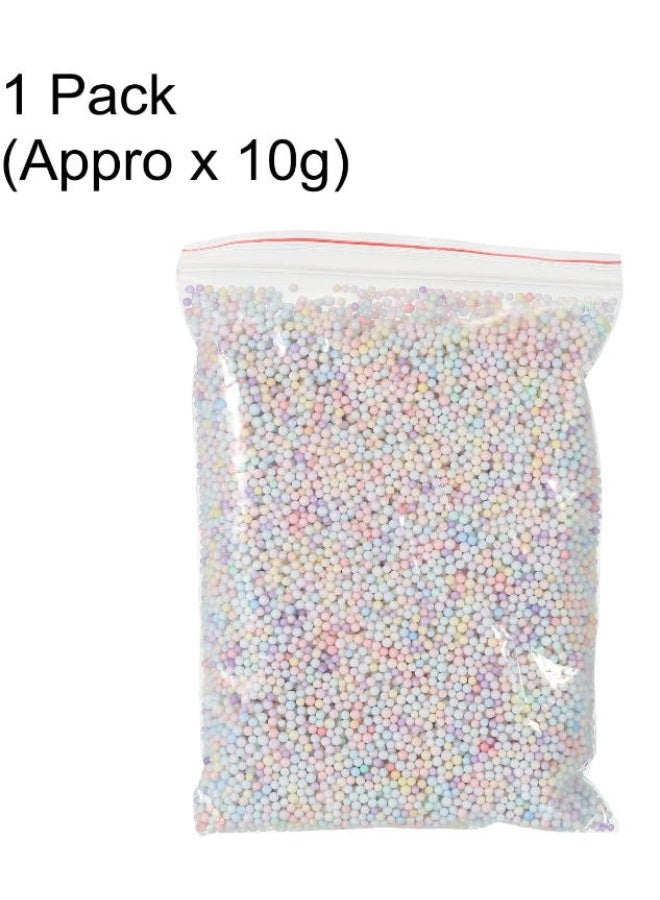 دايتويز كرات صغيرة ملونة بألوان قوس قزح، خرز فوم لملء علب الهدايا، كرات صغيرة متنوعة الألوان من الفوم للحرف اليدوية، خرز زخرفي لديكور المنزل والمناسبات (2-3 مم، عبوة واحدة حوالي 10 جرام) - Image 3